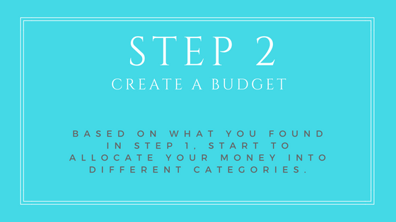 Step 2 - Create a budget